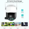 كاميرات IP 4K 8MP 2.8+12 مم عدسة ثنائية PTZ WIFI كاميرا 8x التصغير الرقمي رؤية ليلية الكشف البشري CCTV مراقبة الفيديو 230922