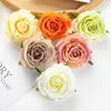 Dekorativa blommor Silk Roses 10st Artificial Christmas Wreath Flower Wall Home Room Decor Wedding Garden Diy Candy Box Brudtillbehör