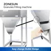 Zonesun Packing Machine Digital Control Particle Filler Cheeze Puffs Snacks Packaging Weigher Equipment ZS-FZ1000L