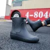 Buty deszczowe męskie buty deszczowe Trend Poślizg na wodoodporne buty robocze dla mężczyzn Platforma Rain Buty rybackie galoshes unisex kostki 230922