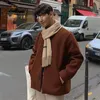 Misto lana da uomo Cappotto di lana invernale addensato da uomo Caldo Moda Tinta unita Giacca di lana casual da uomo Streetwear Cappotto di lana corto allentato coreano Uomo 230923