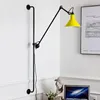 Wall Lamps Nordic LED Long Pole Can Be Raised Lowered Left Right Swing Simple Modern Living Room Bedroom Bedside Lights