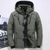 Piumino da uomo Parka Giacca invernale da uomo Casual Piumino d'anatra bianco caldo Cappotti con cappuccio Capispalla da uomo Giacca a vento Addensare Parka 4XL abrigo hombre casaco 230923