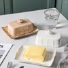 Ensembles de vaisselle Beurrier Assiette Chic Couverts en plastique Porte-dessert Céramique Récipient à fromage