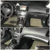 Adesivos de carro Adesivos de carro para Infiniti G25 G35 G37 2 portas Coupe Carstyling 5D Fibra de carbono Interior Center Console Mudança de cor Moldin Dhmtn