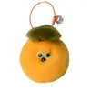 Keychains Real Rex Hair Good Persimmon Occurrence Keychain Pendant Small Cute School Bag Fur Ball Hanging Ornaments Birth