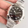 Luxury Watch AIR-KING Men's Watch 40MM 116900 Black Dial Arabic Digital High Quality Automatic Movement Stainless Steel Origi215t
