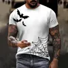 Heren T-shirts Halloween bedrukt overhemd met korte mouwen Mode Casual Comfortabel