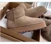 Mode Vrouwen Dikke Bodem Sneeuwlaars Voor 5854 Platform Laarzen Winter Suede Wol Dames Warm Bont Enkellaarsjes