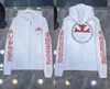 Hoodies moletom moda jaquetas de luxo designer zíper coração cruz impressão marca ch mulheres cromos casaco casual pulôver solto suéter jaqueta novidade