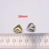 Charms 10 stks Mooi Gepolijst Oppervlak 3D Hart DIY Handwerk Vrouwen Meisje Mode-sieraden Nikkel Blad Cadmiumvrij