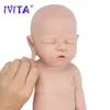 Poppen IVITA WG1528 43 cm full body siliconen reborn babypop realistische meisjespoppen ongeverfd babyspeelgoed met fopspeen voor kinderen cadeau 230923