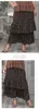 Spódnice Słodkie kobiety w dużych rozmiarach spódnice 5xl plus kwiatowy nadruk szyfonowy spódnice spódnicze wiosna letnie sukienki żeńskie 230923