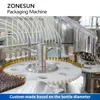 Zonesun Automatisk injektionsflaskefyllning och tätningsmaskin ampullflaskor Oral lösningar Förpackningsutrustning ZS-AFC12P