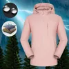 Trenchs Femmes Randonnée Veste imperméable Femmes Camping Courir Coupe-vent imperméable à séchage rapide Sport de plein air Manteau de pluie Zipper Vêtements d'extérieur