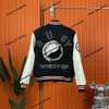 Autumn/Winter Designer men's jacket 2024 Fashion brand new hand-embroidered woolen baseball uniform Women's coat Pilot patchwork couple top