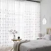 Gardin Moderna barn Cartoon 3D Heart Girls Bedroom Sheer Tulle Curtain för färdiga vardagsrum Drapes Custom Panel Cortina 230923