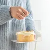 Gift Wrap 10pcs Transparent Cake Packing Box Tin Plastic Bake Case Dessert Baking Party Bolsas De Papel Al Por Mayor