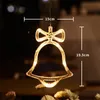 Christmas Decorations LED Light Snowflake Santa Hanging Sucker Lamp Window Ornaments Decoration for Home Xmas Navidad 2023 Year Decor 230923