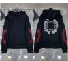 CH Designer Clothing Men Sweatshirts Luxury Hoodie Heart Heart Crouchot High Street Cross Print Terry Sanskrit Streetwear Pullover Tops Chromesozog