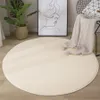 Carpets est Round Coral Velvet Carpet Color Water Absorption Sofa Memory Foam For Bedroom Living Room Children rug Yoga Mats 230923