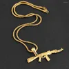 Hanger Kettingen Mode Boutique Sieraden Cool Automatische Geweer Ketting Voor Mannen Persoonlijkheid Hip Hop Stijl Geschenken