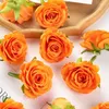 Dekorativa blommor Silk Roses 10st Artificial Christmas Wreath Flower Wall Home Room Decor Wedding Garden Diy Candy Box Brudtillbehör