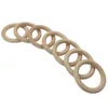 Soothers Teethers 50Mm Baby Wooden Ring Kids Wood Children Diy Jewelry Making Craft Bracelet Soother M1714 Drop Delivery Maternity Hea Dhfrq