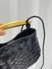 Abottegas BVneta Дизайнерские мини-сумки-тоут Candy Mini Jodie Натуральная воловья кожа Сардиновая тканая маленькая сумка Маленькая сумка с металлической ручкой на одно плечо Сумка через плечо
