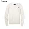 Designer Sweater Men's Ralphs Polos Knitted Cardigan Sweater Women's Round Neck and V-Neck RL Pony Logo Embroidered Knitted Fabric Laurens Men's Button Knit