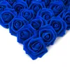 Juldekorationer 102030st Artificial Pe Foam Rose 7cm Flowers Bridal Bouquets For Home Flower Wedding Scrapbooking DIY 230923