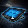 Laptop Cooling Pads Gaming Laptop Cooler Notebook Cooling Pad 6 Silent LED Fans Powerful Air Flow Portable Adjustable Laptop Stand L230923