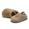 Slipper Children's Cork Cotton Shoes Boys 'Plush Sandals Girls' Babies 'Inomhus Home Home Slippers Toddler