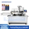 Zonesun Automatisk injektionsflaskefyllning och tätningsmaskin ampullflaskor Oral lösningar Förpackningsutrustning ZS-AFC12P