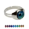 100pcs Women Magic Eyes Mood Ring Change Color Rings236T