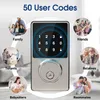 Deursloten Smart Lock met wachtwoord Keyless Entry-deurslot met touchscreen-toetsenborden Eenvoudig te installeren App-ontgrendeling 50 gebruikerscodes 230923