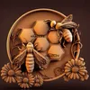 Inne imprezy imprezowe zapasy miodu pszczoły Daisy Silikonowe Sugar Curektraft Form Form Narzędzia do pieczenia babeczki Forma Fondant Cake Dekorowanie 230923