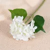 Dekorativa blommor sovrum dekoration simulering hortensia blommig 3d tryck plastisk falsk grön växt konstgjord grenar dekor