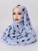 Écharpes femmes mode trotton châle imprimé floral écharpe dame enveloppe de haute qualité pashmina volé bufanda musulman hijab 180 75cm