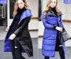 New Women Double Sided Long Slim Down Jacket Winter White Duck Down Coat Female Double Breasted Warm Parka Snow Outwear