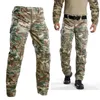 Pantalons pour hommes automne entraînement en plein air survêtement imperméable Camouflage pantalon tactique mâle Protection du genou résistant à l'usure