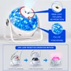 Outra decoração de casa LED Star Projector Light 6 em 1 Planetário Projectionr Galaxy Starry Sky Lamp USB Rotating 230923