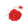 Juldekorationer 102030st Artificial Pe Foam Rose 7cm Flowers Bridal Bouquets For Home Flower Wedding Scrapbooking DIY 230923