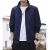 남자 재킷 패션 남자 윈드 브레이커 캐주얼 한 단색 야외 스포츠 얇은 코트 의류 최고의 사업을위한 최고 사업