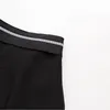 Spódnice kobiety w dużych rozmiarach spódnice letnia moda na wysokim stałym kolorze A-line rozdzielni dna Ogniarne Ubrania krzywej T56-806 230923