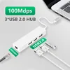 3ポートUSBハブを備えたUSBイーサネット2.0 RJ45 LANネットワークカードUSB To Ethernet Adapter for MacBook IOS Android PC Type C USB C Hub