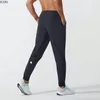 Lumen Llmens Yoga Mężczyzn Pantie Strój Sport Szybkie suche sznurki Gym Pockets Drespants Spodnie Męskie Elastyczne Spodnie Gym dla mężczyzn z kieszeniami