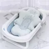 Bathing Tubs Seats Multifunctions Foldable Baby Bath Tub Pads Baby Bath Seat Support Mat borns Bathtub Anti-Slip Soft Breathable Body Cushion 230923