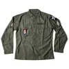 Camicie casual da uomo NON STOCK OG-107 Camicia a maniche lunghe della guerra del Vietnam Camicia stile militare in raso di cotone