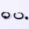 Hoop Earrings ASSORTED COLORS HUGGIE HINGED WITH CAPTIVE BEAD STAINLESS STEEL SEPTUM AND LIP FOR WOMEN MEN
